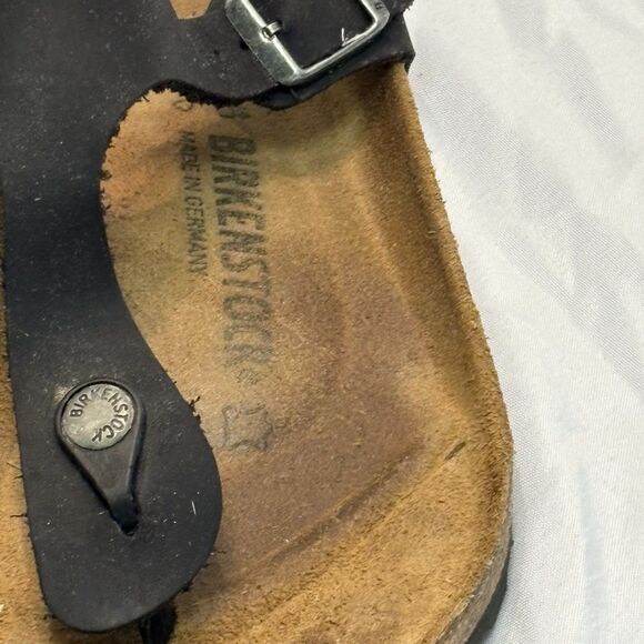 Birkenstock Gizeh Women's Birko-Flor Thong - Black, US 9-9.5 - Picture 4 of 15